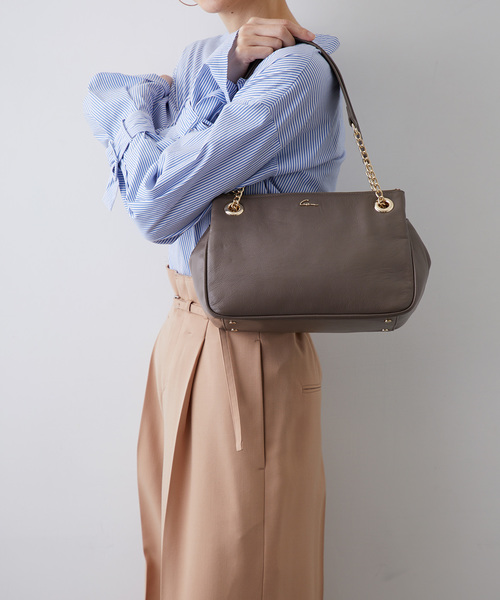 Gem.（ジェム）の「【Gem.】 チェーンショルダーバッグ / W Shoulder 011012503（ショルダーバッグ・レディース・ブラック/ピンク/グレー・FREE）」の8枚目の写真