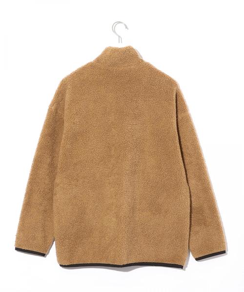 green label relaxing(グリーンレーベルリラクシング)の「『BRACTMENT(ブラクトメント)』 ボア ZIPハイネック ◆(その他トップス・メンズ・グレー/ベージュ・36/40/38)」の8枚目の写真