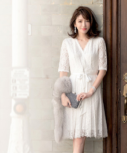 42 割引2l L M S割引購入 結婚式 お呼ばれ対応ワンピースドレス 総レースカシュクールワンピース パーティードレス ドレス ワンピース ドレス2llms Www Ungdomogfritid No