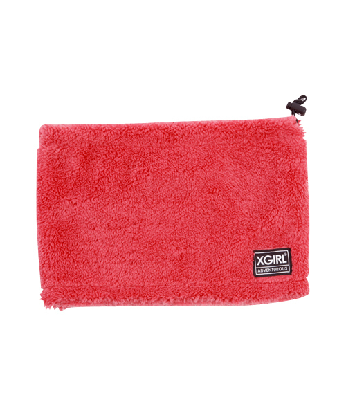 X-girl（エックスガール）の「FLUFFY NECK WARMER（ネックウォーマー/スヌード・レディース・ブラック/ベージュ/グリーン/パープル/ピンク・ONE SIZE）」の5枚目の写真
