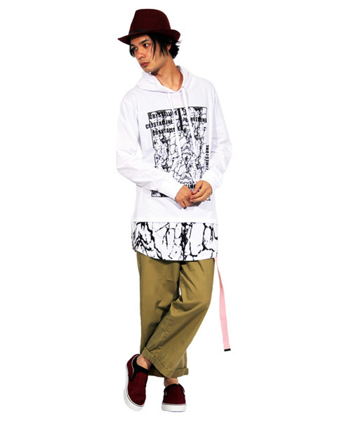 ８(eight)（エイト）の「ガチャベルト付き ワイド チノパン サルエル（チノパンツ・メンズ・ベージュ系その他/ベージュ系その他2/ブラック系その他/ブラック系その他2・MEDIUM/LARGE）」の7枚目の写真