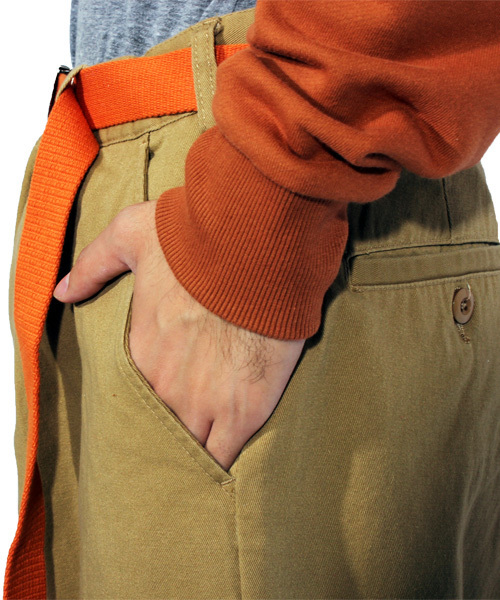 ８(eight)（エイト）の「ガチャベルト付き ワイド チノパン サルエル（チノパンツ・メンズ・ベージュ系その他/ベージュ系その他2/ブラック系その他/ブラック系その他2・MEDIUM/LARGE）」の12枚目の写真