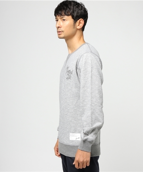 GRANDE FOOTBALL PRODUCTS(グランデフットボールプロダクツ)の「【GRANDE】OLD TYPE-A SWEAT CREW(スウェット・メンズ・グレー/ブラック×グレー/Navy/グレー系その他・L/M/S/XL)」の5枚目の写真