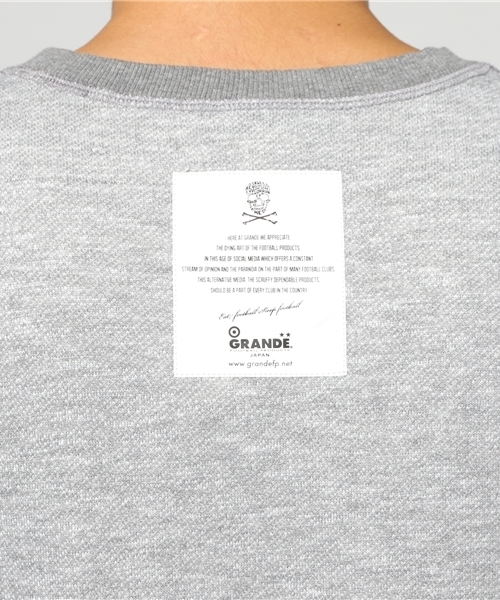 GRANDE FOOTBALL PRODUCTS(グランデフットボールプロダクツ)の「【GRANDE】OLD TYPE-A SWEAT CREW(スウェット・メンズ・グレー/ブラック×グレー/Navy/グレー系その他・L/M/S/XL)」の9枚目の写真