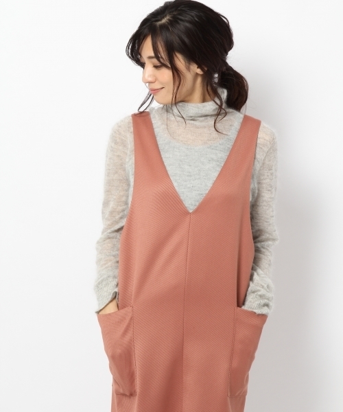 laboratory work（ラボラトリーワーク）の「ポケット付きサックワンピース（ワンピース・レディース・ピンク/ネイビー/ブラウン系その他/カーキ・MEDIUM）」の4枚目の写真