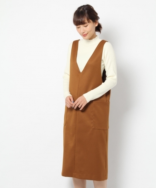 laboratory work（ラボラトリーワーク）の「ポケット付きサックワンピース（ワンピース・レディース・ピンク/ネイビー/ブラウン系その他/カーキ・MEDIUM）」の7枚目の写真