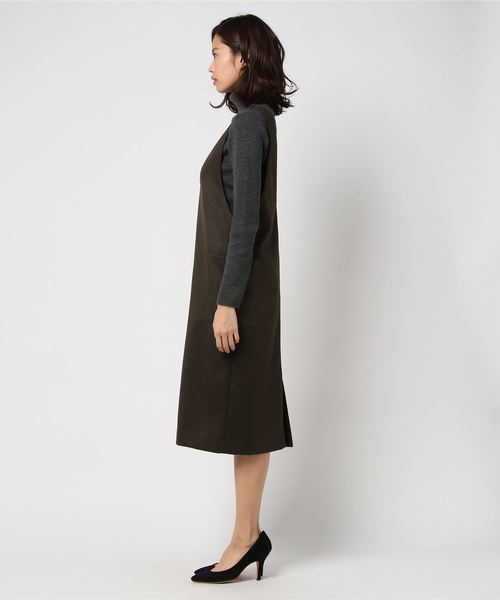 laboratory work（ラボラトリーワーク）の「ポケット付きサックワンピース（ワンピース・レディース・ピンク/ネイビー/ブラウン系その他/カーキ・MEDIUM）」の12枚目の写真