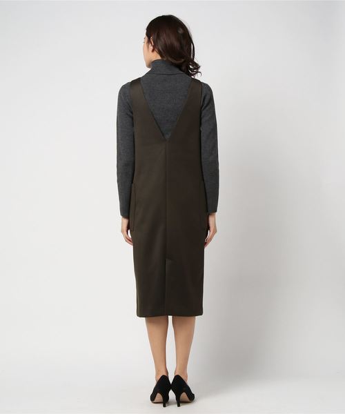 laboratory work（ラボラトリーワーク）の「ポケット付きサックワンピース（ワンピース・レディース・ピンク/ネイビー/ブラウン系その他/カーキ・MEDIUM）」の9枚目の写真