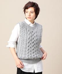 BEAUTY&YOUTH UNITED ARROWS | BY ウールケーブルベスト ◆(ベスト)