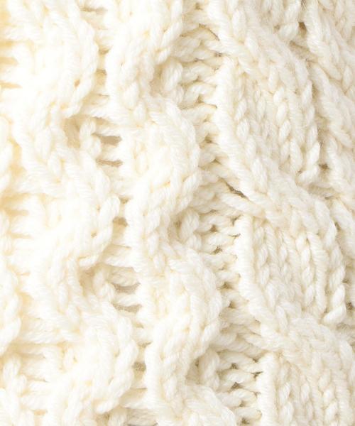 BEAUTY&YOUTH UNITED ARROWS(ビューティーアンドユースユナイテッドアローズ)の「BY ウールケーブルベスト ◆(ベスト・レディース・オフホワイト/ライトグレー・FREE)」の14枚目の写真