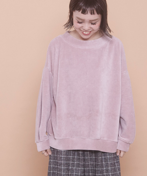 POU DOU DOU(プードゥドゥ)の「カットコールタック袖プルオーバー(Tシャツ/カットソー・レディース・ピンク/ブルー/グレー・3)」の3枚目の写真