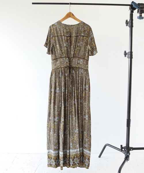TODAYFUL（トゥデイフル）の「ペイズリーコルセットワンピース（ワンピース・レディース・オリーブ/レッド・36inch/38inch）」の13枚目の写真