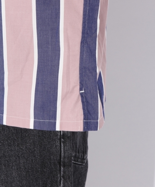 niko and...（ニコアンド）の「Nワイドストライプオープンカラーシャツ【niko and ...】（シャツ/ブラウス・メンズ・グリーン/ピンク・MEDIUM/LARGE）」の19枚目の写真