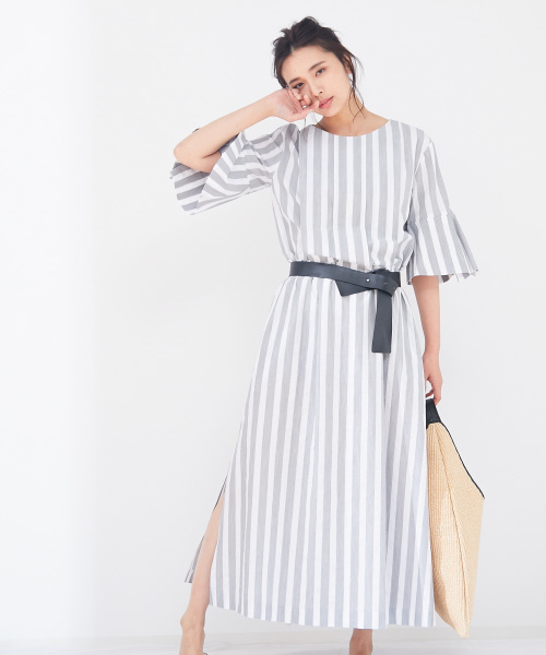 Qualite カリテ の スリットワンピース ワンピース Wear