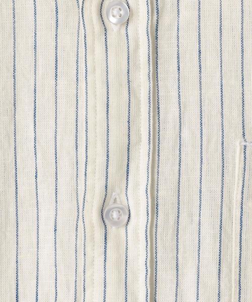 coen(コーエン)の「綿麻ストライプレギュラーカラーシャツ(シャツ/ブラウス・メンズ・ホワイト/ネイビー・X-LARGE/SMALL/MEDIUM/LARGE)」の17枚目の写真