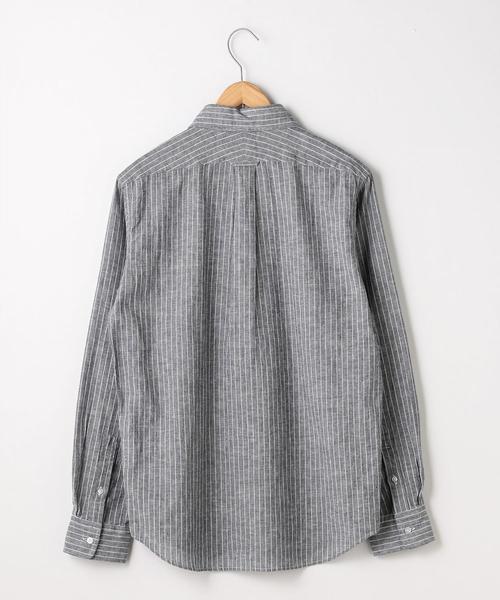 coen(コーエン)の「綿麻ストライプレギュラーカラーシャツ(シャツ/ブラウス・メンズ・ホワイト/ネイビー・X-LARGE/SMALL/MEDIUM/LARGE)」の15枚目の写真