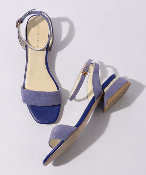ODETTE E ODILE（オデットエオディール）の「OFC デコヒール サンダル35↓（サンダル・レディース・ブラック/ロイヤルブルー/イエロー/ライトグレー・35/37/36/34）」の4枚目の写真