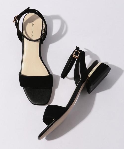 ODETTE E ODILE（オデットエオディール）の「OFC デコヒール サンダル35↓（サンダル・レディース・ブラック/ロイヤルブルー/イエロー/ライトグレー・35/37/36/34）」の5枚目の写真