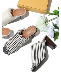 Re:EDIT | メッシュフリンジオープントゥサンダル(サンダル)