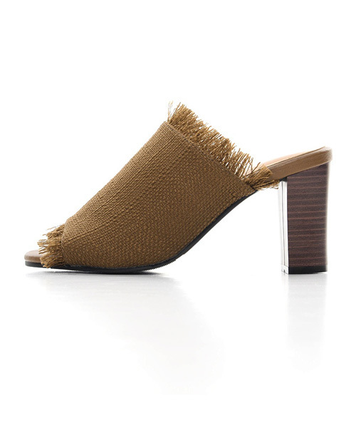 Re:EDIT（リエディ）の「メッシュフリンジオープントゥサンダル（サンダル・レディース・ブラウン/アイボリー/ストライプ/ブラック・LARGE/X-LARGE/MEDIUM/SMALL）」の12枚目の写真