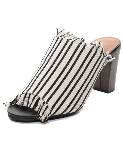 Re:EDIT（リエディ）の「メッシュフリンジオープントゥサンダル（サンダル・レディース・ブラウン/アイボリー/ストライプ/ブラック・LARGE/X-LARGE/MEDIUM/SMALL）」の17枚目の写真