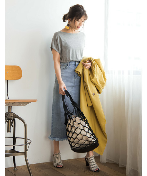 Re:EDIT（リエディ）の「メッシュフリンジオープントゥサンダル（サンダル・レディース・ブラウン/アイボリー/ストライプ/ブラック・LARGE/X-LARGE/MEDIUM/SMALL）」の8枚目の写真