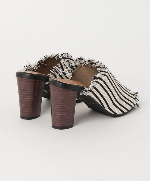 Re:EDIT（リエディ）の「メッシュフリンジオープントゥサンダル（サンダル・レディース・ブラウン/アイボリー/ストライプ/ブラック・LARGE/X-LARGE/MEDIUM/SMALL）」の7枚目の写真