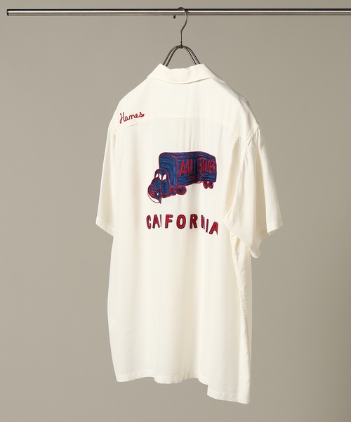 STYLE EYES(スタイルアイズ)の「STYLE EYES / スタイルアイズ : RAYON BOWLING SHIRT W/CHAIN E#(シャツ/ブラウス・メンズ・ホワイト/ブラック/イエロー・MEDIUM/X-LARGE/LARGE)」の1枚目の写真