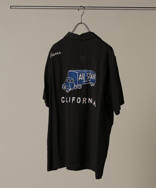 STYLE EYES(スタイルアイズ)の「STYLE EYES / スタイルアイズ : RAYON BOWLING SHIRT W/CHAIN E#(シャツ/ブラウス・メンズ・ホワイト/ブラック/イエロー・MEDIUM/X-LARGE/LARGE)」の2枚目の写真