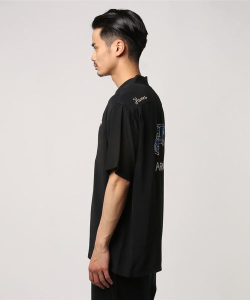 STYLE EYES(スタイルアイズ)の「STYLE EYES / スタイルアイズ : RAYON BOWLING SHIRT W/CHAIN E#(シャツ/ブラウス・メンズ・ホワイト/ブラック/イエロー・MEDIUM/X-LARGE/LARGE)」の4枚目の写真