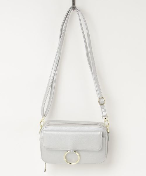 WEGO（ウィゴー）の「WEGO/スクエアウォレットショルダーバッグ（ショルダーバッグ・レディース・ブラック/シルバー・FREE）」の9枚目の写真