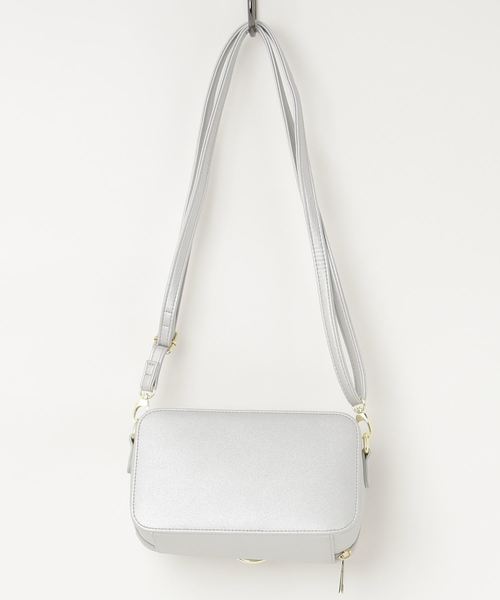 WEGO（ウィゴー）の「WEGO/スクエアウォレットショルダーバッグ（ショルダーバッグ・レディース・ブラック/シルバー・FREE）」の3枚目の写真