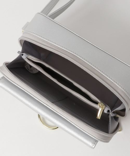 WEGO（ウィゴー）の「WEGO/スクエアウォレットショルダーバッグ（ショルダーバッグ・レディース・ブラック/シルバー・FREE）」の5枚目の写真