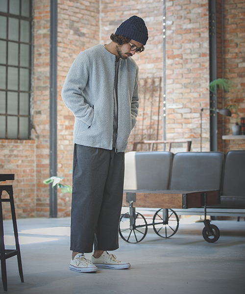 ANGENEHM(アンゲネーム)の「mp6333-TR Tuck Wide Pants パンツ(MADE IN JAPAN)(その他パンツ・メンズ・キャメル/チャコール/ブラック・S/M/L)」の19枚目の写真