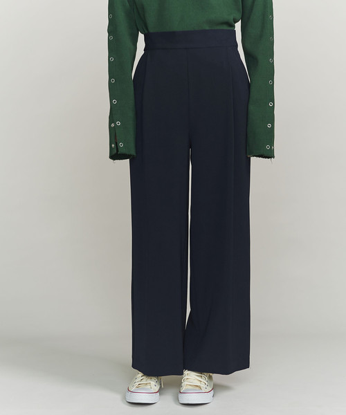 BEAUTY&YOUTH UNITED ARROWS（ビューティーアンドユースユナイテッドアローズ）の「BY ダブルクロスタックワイドパンツ ◆（その他パンツ・レディース・ベージュ/ネイビー/ダークブラウン・SMALL/LARGE/MEDIUM）」の8枚目の写真