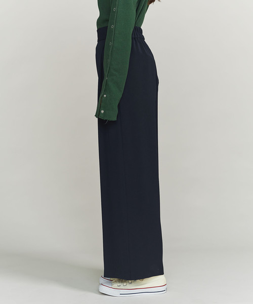 BEAUTY&YOUTH UNITED ARROWS（ビューティーアンドユースユナイテッドアローズ）の「BY ダブルクロスタックワイドパンツ ◆（その他パンツ・レディース・ベージュ/ネイビー/ダークブラウン・SMALL/LARGE/MEDIUM）」の9枚目の写真