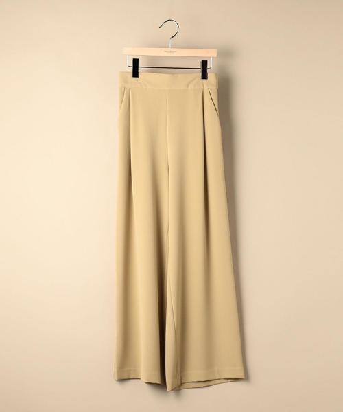 BEAUTY&YOUTH UNITED ARROWS（ビューティーアンドユースユナイテッドアローズ）の「BY ダブルクロスタックワイドパンツ ◆（その他パンツ・レディース・ベージュ/ネイビー/ダークブラウン・SMALL/LARGE/MEDIUM）」の6枚目の写真