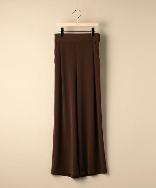 BEAUTY&YOUTH UNITED ARROWS（ビューティーアンドユースユナイテッドアローズ）の「BY ダブルクロスタックワイドパンツ ◆（その他パンツ・レディース・ベージュ/ネイビー/ダークブラウン・SMALL/LARGE/MEDIUM）」の7枚目の写真