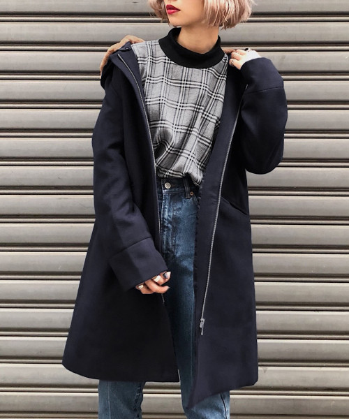 PAGEBOY（ページボーイ）の「4WAYカラーコート（その他アウター・レディース・ライトグレー/ネイビー/ベージュ・SMALL/MEDIUM）」の3枚目の写真