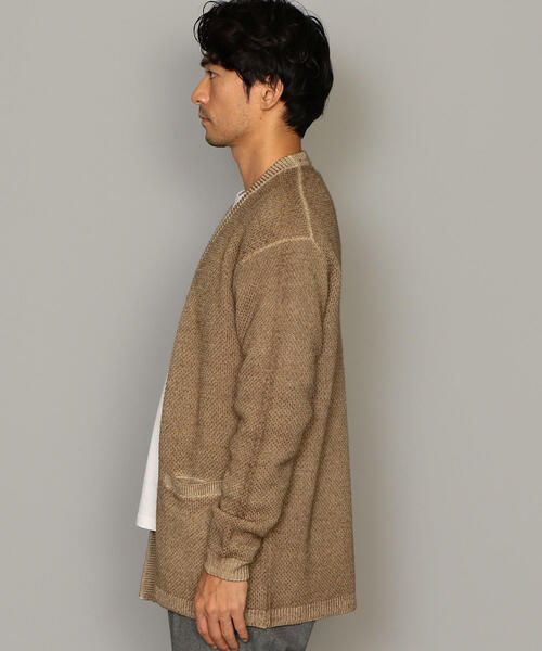 green label relaxing（グリーンレーベルリラクシング）の「MC ウォッシュド WO カーディガン ◆（カーディガン/ボレロ・メンズ・オリーブ/ベージュ/ネイビー・S/M/L）」の9枚目の写真