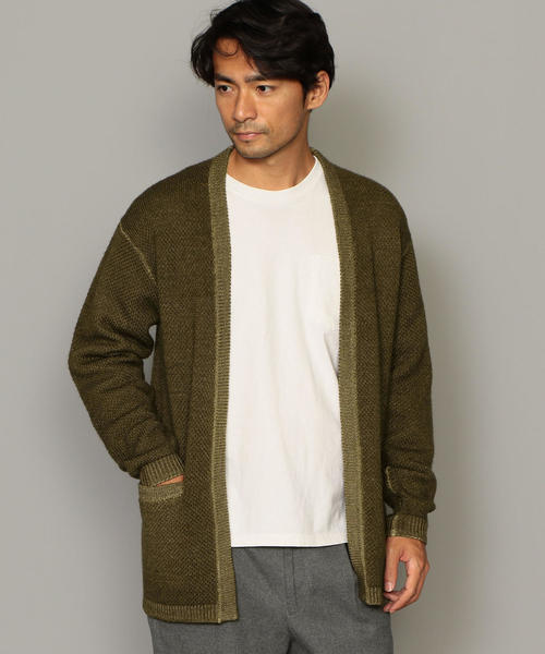 green label relaxing（グリーンレーベルリラクシング）の「MC ウォッシュド WO カーディガン ◆（カーディガン/ボレロ・メンズ・オリーブ/ベージュ/ネイビー・S/M/L）」の17枚目の写真
