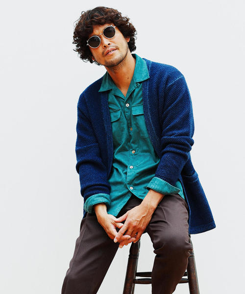 green label relaxing（グリーンレーベルリラクシング）の「MC ウォッシュド WO カーディガン ◆（カーディガン/ボレロ・メンズ・オリーブ/ベージュ/ネイビー・S/M/L）」の16枚目の写真