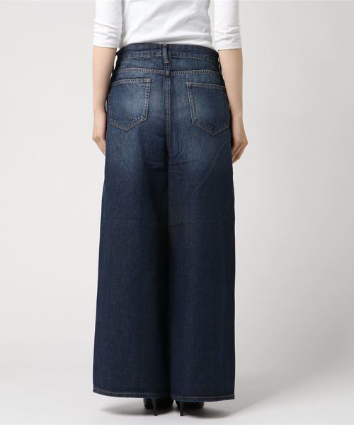 AMERICAN HOLIC（アメリカンホリック）の「5PK ワイドパンツ（デニムパンツ・レディース・インディゴブルー/ライトインディゴブルー・L/M/S）」の14枚目の写真