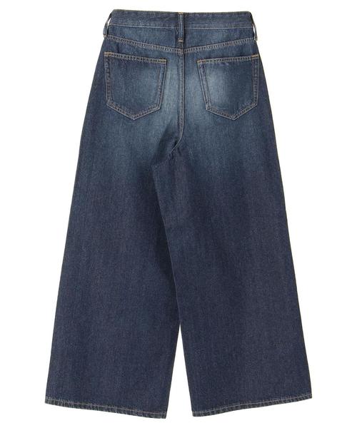 AMERICAN HOLIC（アメリカンホリック）の「5PK ワイドパンツ（デニムパンツ・レディース・インディゴブルー/ライトインディゴブルー・L/M/S）」の9枚目の写真