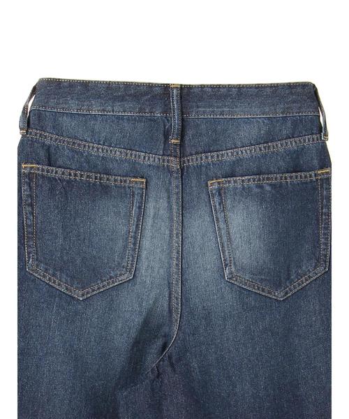 AMERICAN HOLIC（アメリカンホリック）の「5PK ワイドパンツ（デニムパンツ・レディース・インディゴブルー/ライトインディゴブルー・L/M/S）」の15枚目の写真