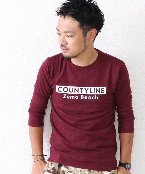 coen（コーエン）の「フットボール7分袖カットソー（Tシャツ/カットソー・メンズ・イエロー/ネイビー/グレー/ワインレッド・SMALL/MEDIUM/LARGE/X-LARGE）」の4枚目の写真