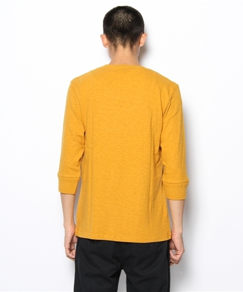 coen（コーエン）の「フットボール7分袖カットソー（Tシャツ/カットソー・メンズ・イエロー/ネイビー/グレー/ワインレッド・SMALL/MEDIUM/LARGE/X-LARGE）」の9枚目の写真