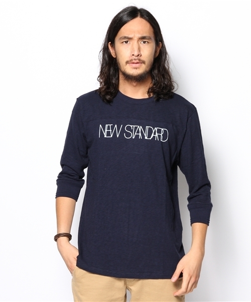 coen（コーエン）の「フットボール7分袖カットソー（Tシャツ/カットソー・メンズ・イエロー/ネイビー/グレー/ワインレッド・SMALL/MEDIUM/LARGE/X-LARGE）」の6枚目の写真