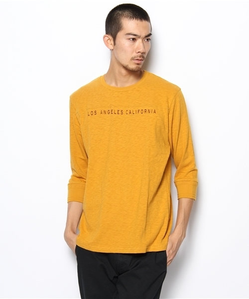 coen（コーエン）の「フットボール7分袖カットソー（Tシャツ/カットソー・メンズ・イエロー/ネイビー/グレー/ワインレッド・SMALL/MEDIUM/LARGE/X-LARGE）」の16枚目の写真