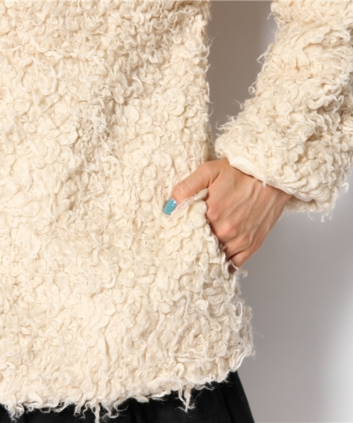 WEGO(ウィゴー)の「WEGO/プードルファーコート(その他アウター・レディース・オフホワイト/ブラック/ライトグレー・FREE)」の10枚目の写真